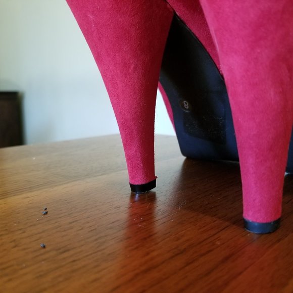 Diba Red Platform Ankle Boot * Never Worn * - Picture 10 of 13